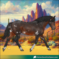 Horse Color:White Spotted Brown Tobiano 