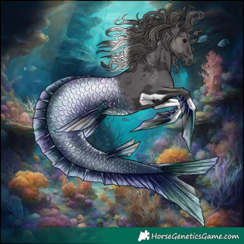 Horse Color:Smoky Black Merle Tobiano