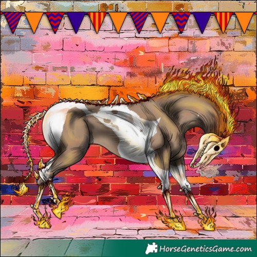 Horse Color:Classic Champagne Tobiano 