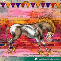 Horse Color:Classic Champagne Tobiano 
