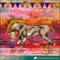 Horse Color:Amber Champagne Tobiano 