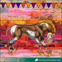 Horse Color:Bay Tobiano 