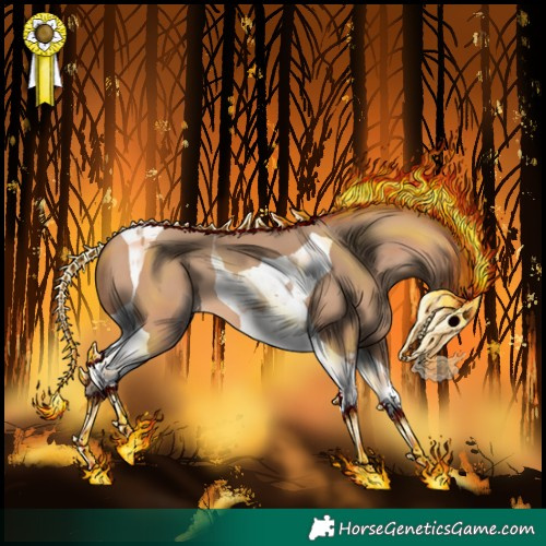 Horse Color:Amber Champagne Tobiano 