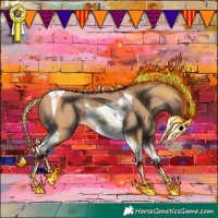 Horse Color:Amber Champagne Tobiano 