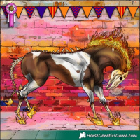 Horse Color:Bay Tobiano 