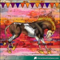 Horse Color:Bay Tobiano