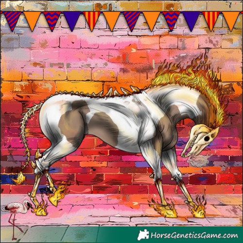 Horse Color:Classic Champagne Tobiano