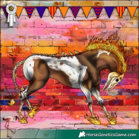 Horse Color:Bay Tobiano