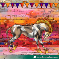 Horse Color:Sable Champagne Tobiano