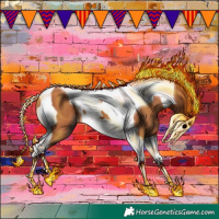 Horse Color:Chestnut Tobiano