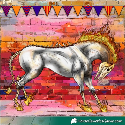 Horse Color:Classic Champagne Tobiano Appaloosa 