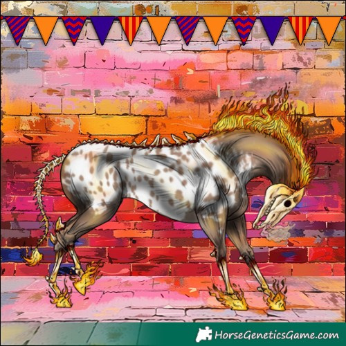 Horse Color:Classic Champagne Appaloosa 