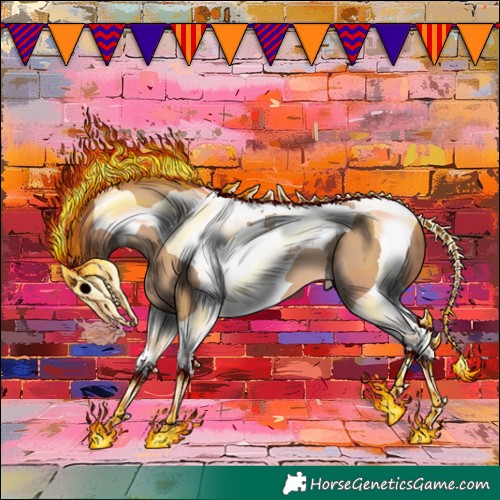 Horse Color:Amber Champagne Tobiano 