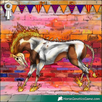 Horse Color:Bay Tobiano 