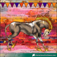 Horse Color:Classic Champagne Tobiano