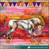 Horse Color:Amber Champagne Tobiano 