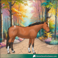 Horse Color:Bay Tobiano 