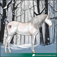 Horse Color:White Spotted Silver Amber Champagne Pearl Mushroom Splash 