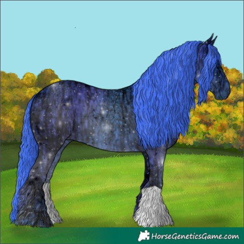 Horse Color:Watercolor Liver Chestnut Ice 