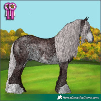 Horse Color:Chocolate Silver Smoky Black Chinchilla Ice 