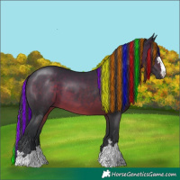 Horse Color:Painted Brown 