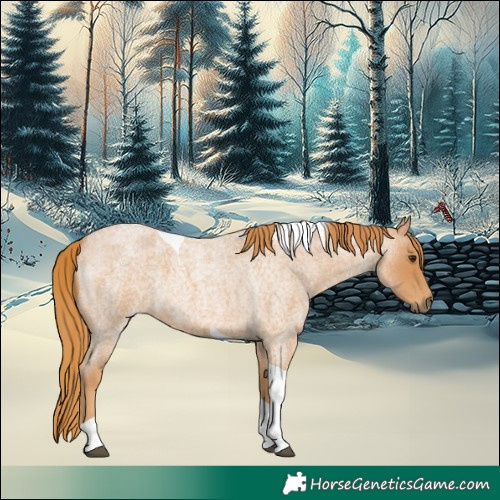 Horse Color:Red Roan Tobiano 