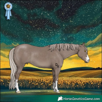 Horse Color:Chocolate Silver Grullo Brindle 
