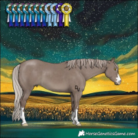 Horse Color:Chocolate Silver Grullo Brindle 