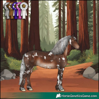 Horse Color:White Spotted Silver Brown Mushroom 