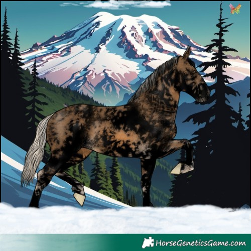 Horse Color:Void White Spotted Chocolate Palomino 