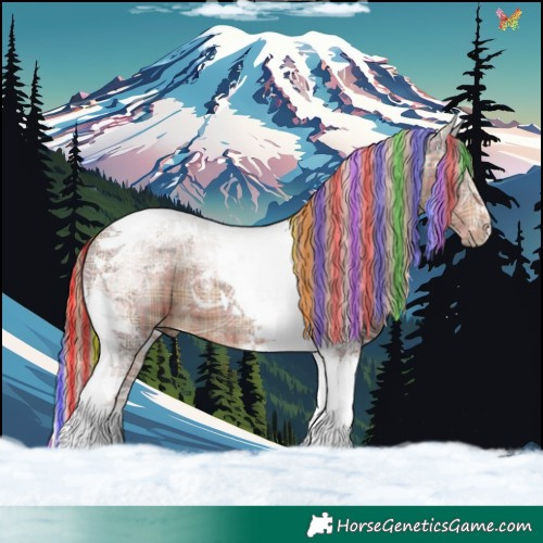 Horse Color:Painted Plaid  Liver Chestnut Ice Tobiano 