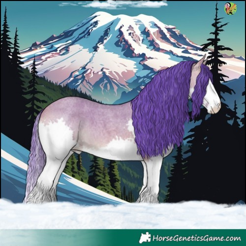 Horse Color:Watercolor Bay Roan Dun Splash 