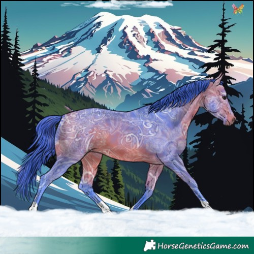 Horse Color:Watercolor Bay Ice 