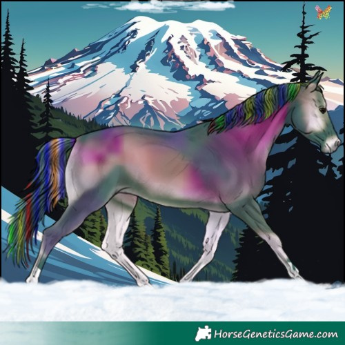 Horse Color:Painted Watercolor Blue Onyx 