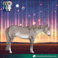 Horse Color:Platinum Liver Red Dun 