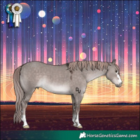 Horse Color:Platinum Liver Red Dun 
