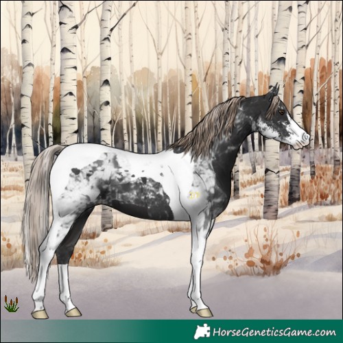 Horse Color:Liver Chestnut Sabino Tobiano 