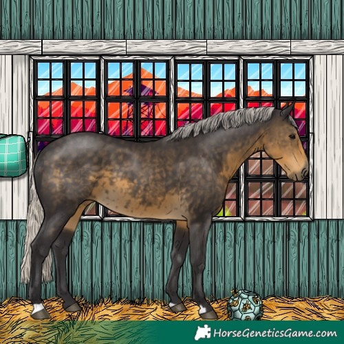 Horse Color:Silver Smoky Black 