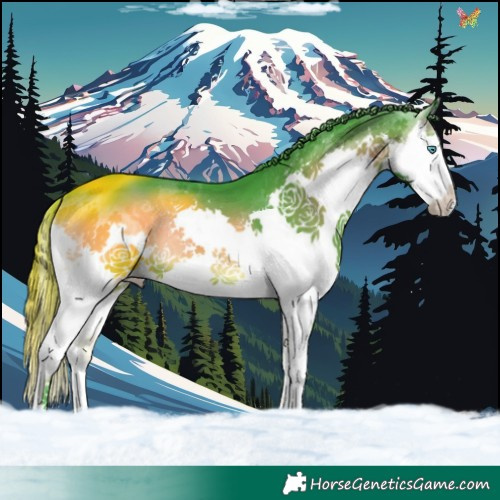 Horse Color:Watercolor Smoky Blue Onyx Splash 