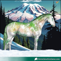 Horse Color:Watercolor Blue Onyx Sabino Splash