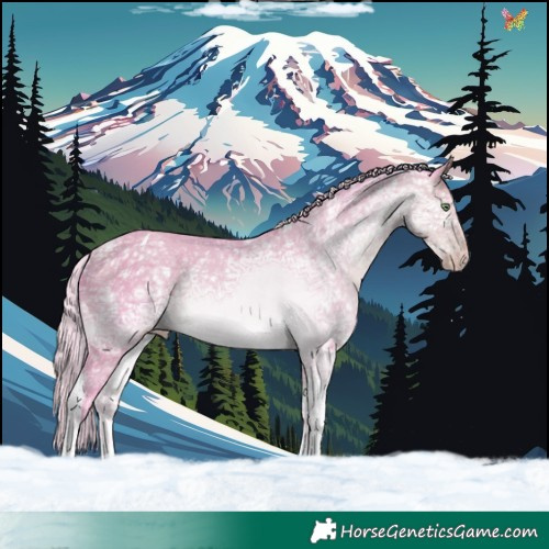 Horse Color:Watercolor Silver Sable Cream Champagne Ice Tobiano 