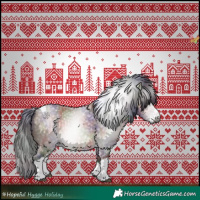 Horse Color:Gray Nacre White Spotted Bay Dun Tobiano 
