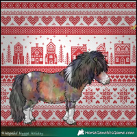 Horse Color:Gray Nacre White Spotted Bay Dun Tobiano