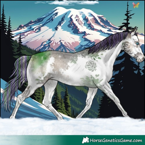 Horse Color:Painted Smoky Blue Onyx Splash 