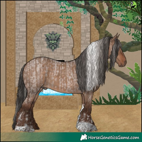 Horse Color:Silver Brown Roan Tobiano  and Liver Red Dun Tobiano 