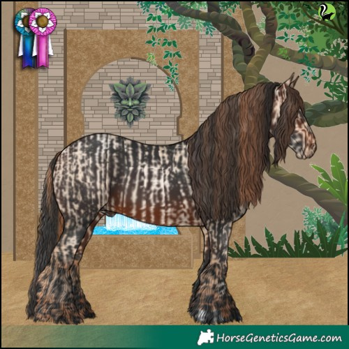 Horse Color:Sable Champagne Pearl Dun  and White Spotted Brown Rabicano 