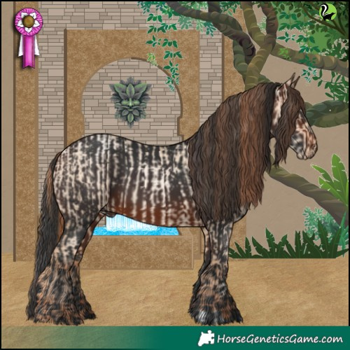 Horse Color:Sable Champagne Pearl Dun and White Spotted Brown Rabicano