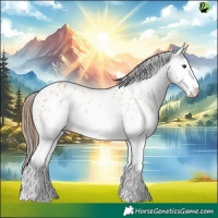 Horse Color:White Spotted Bay Dun Appaloosa