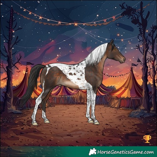 Horse Color:Brown Tobiano 