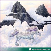 Horse Color:Powder White Watercolor Red Dun Onyx Brindle 